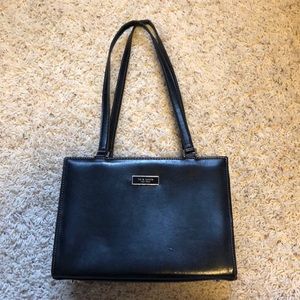 Black leather Kate Spade handbag (well loved)